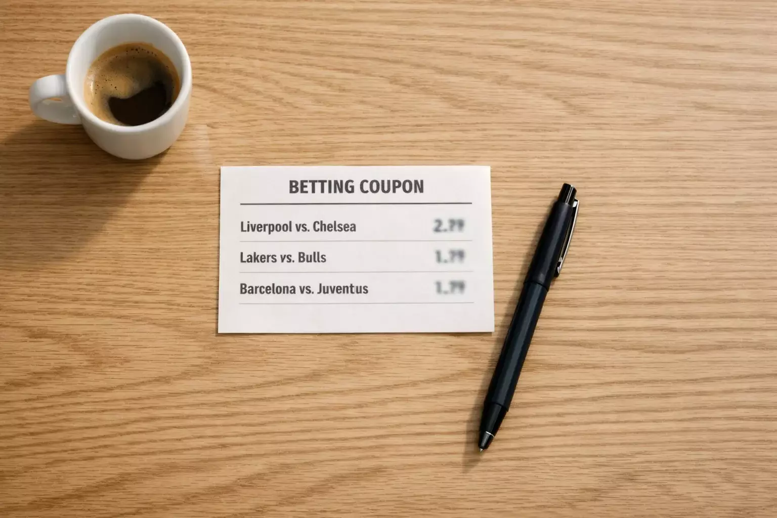 Coupon de pari combiné montrant la multiplication des cotes de trois matchs de football